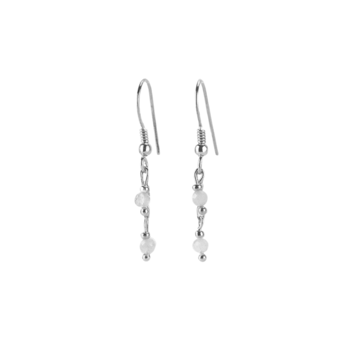 Risvig Jewelry Twig Örhänge, model Twig-morganit-sølv